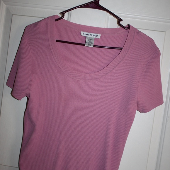Cute Pink Knit Top, short sleees - Picture 1 of 3